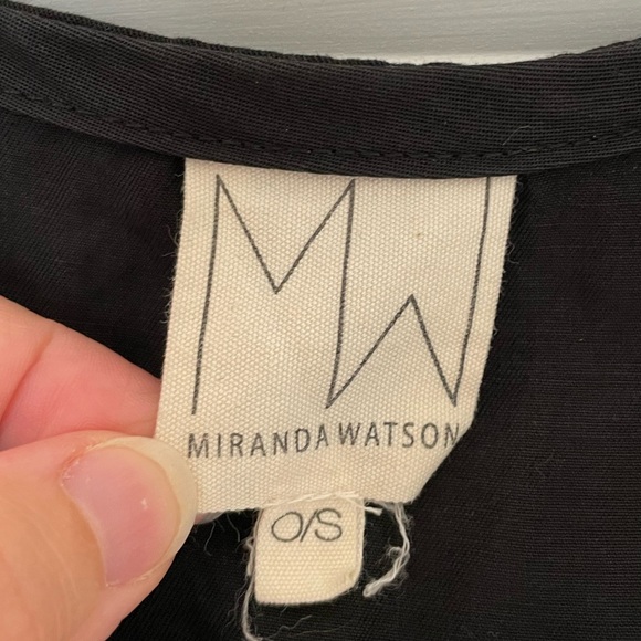 OS Black Blouse with Front Pocket Detail - Picture 3 of 3